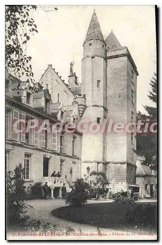 Cartes postales Environs de la Fere St Nicolas au Bois Abbaye du XI siecle