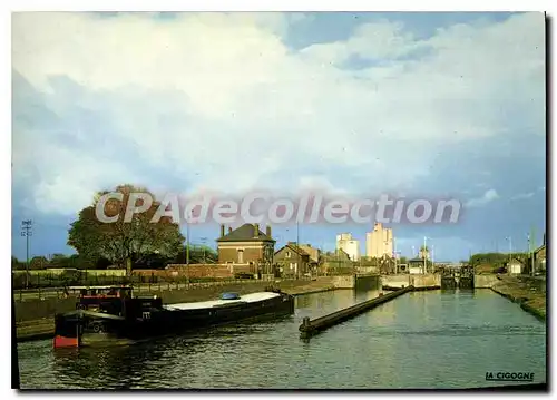 Ansichtskarte AK Chauny Aisne les Ecluses le Canal de St Quentin