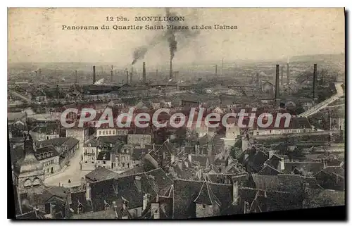 Cartes postales Montlucon Panorama du Quartier Saint Pierre et des Usines