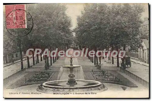 Cartes postales Montlucon l'Avenue de la Gare
