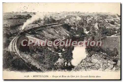 Cartes postales Montlucon Gorges et Rives du Cher pres Lavault Sainte Anne