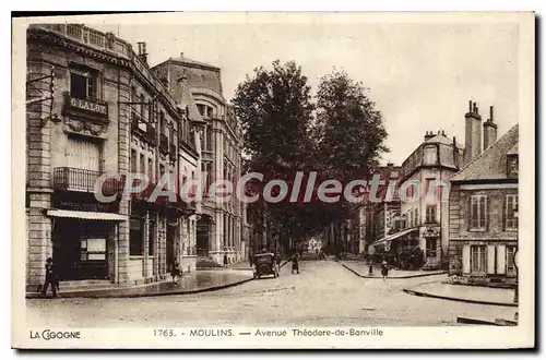 Cartes postales Moulins Avenue Theodore de Banville