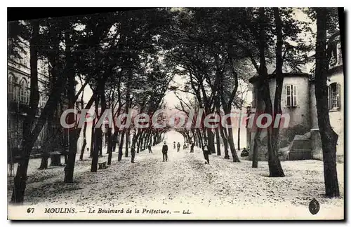 Cartes postales Moulins le Boulevard de la Prefecture