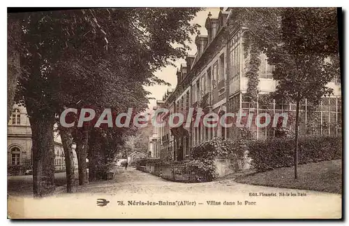 Cartes postales Neris les Bains Allier Villas dans le Parc