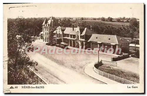 Cartes postales Neris les Bains la Gare