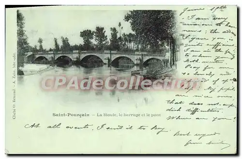 Ansichtskarte AK Saint Pourcain La Sloule le barrage et le pont