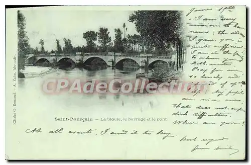 Cartes postales Saint Pourcain La Sloule le barrage et le pont