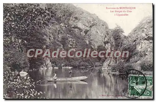 Ansichtskarte AK Environs de Montlucon Les Gorges du Cher a Lignerolles