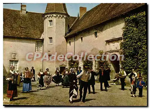 Cartes postales Folklore d'Auvergne La bourree gannatoise Lo Marianno