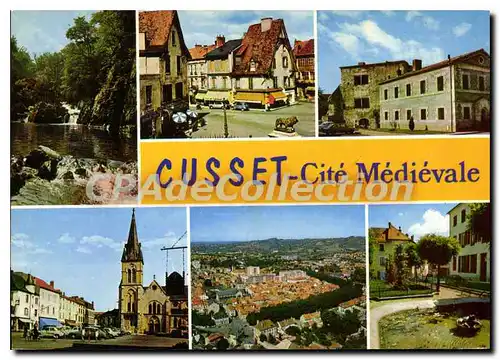 Cartes postales Cusset Allier Cite Medievale Les gorges du Sichon Vieilles maisons La prison devenue musee Place