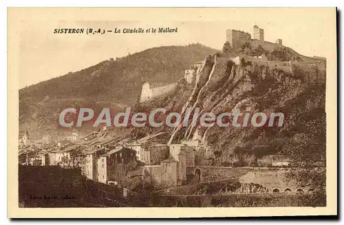 Cartes postales Sisteron B A La Citadelle et le Mollard