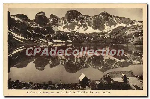 Ansichtskarte AK Environs de Beauvezer Le Lac d'Allos et les tours du Lac