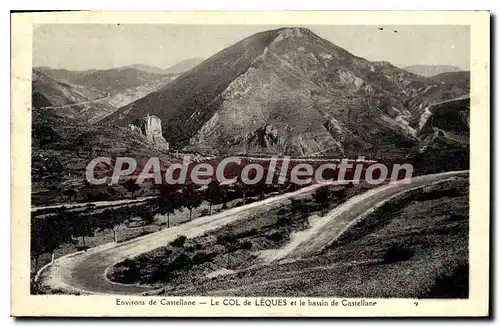 Ansichtskarte AK Environs de Cassellane Le Col de Leques et le bassin de Cassellane