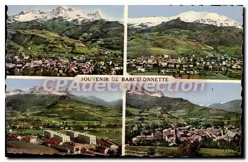 Ansichtskarte AK Souvenir de Barcelonnette Vue generale Chapeau de Gendarme Les Casernes