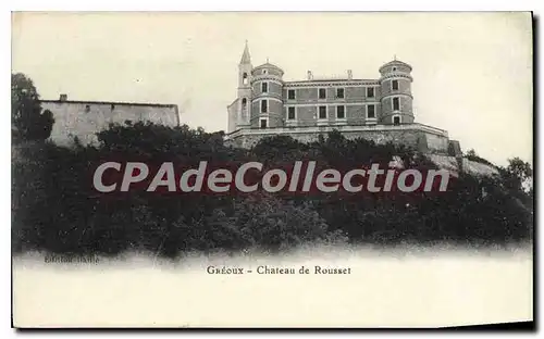 Cartes postales Creoux Chateau de Rousset