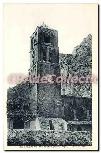 Cartes postales Monastiers Sainte Marie Basses Alpes Le Clocher