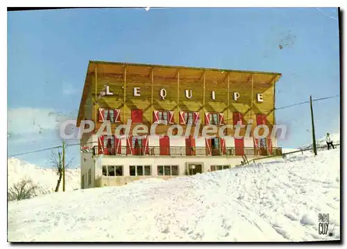 Cartes postales Sauze Barcelonnette Basses Alpes Station de Sports d'Hiver Chalet Hotel l'Equipe