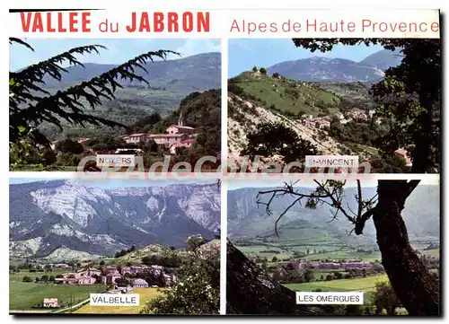 Cartes postales Environs de Sisteron la vallee du Jabron Alpes de Haute Provence villages provencaux au pied de