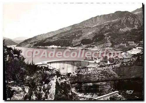 Cartes postales Les Gorges pittoresque du Verdon Barrage de Castillon et l'usine