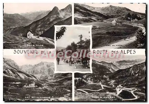 Cartes postales Souvenir de La Route des Alpes