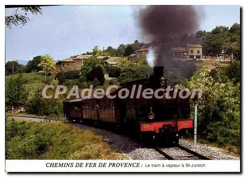 Cartes postales Chemins de Fer de Provence le Train a vapeur a St Jurson
