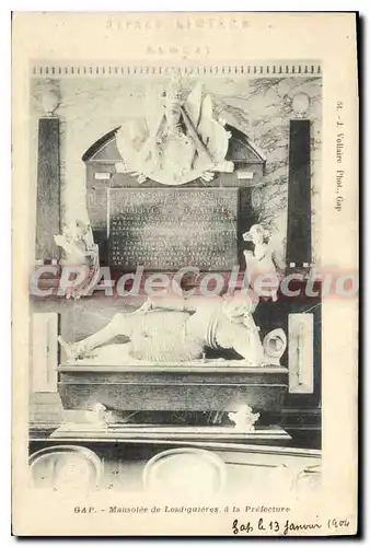 Cartes postales Gap Mausolee de Lesdiguieres a la Prefecture