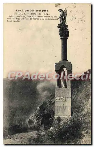 Ansichtskarte AK Les Alpes pittoresque Le Laus Statue e l'Ange