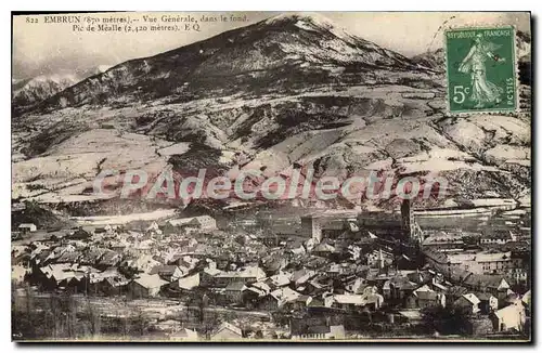Cartes postales Embrun vue generale dans le fond Pic de Mealle