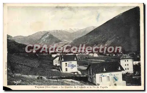 Cartes postales Veynes Htes Alpes Le quartier de l'Adrech et le Pic de Fayolle