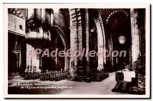 Cartes postales Embrun Interieur de l'Eglise et les granes orgues