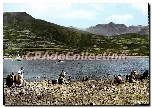 Ansichtskarte AK Embrun Hautes Alpes Le Plan d'Eau et la Plage