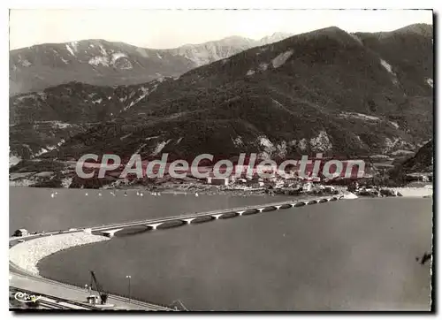 Ansichtskarte AK Savines le Lac Htes Alpes Le Pont sur le Lac et Savines vue generale