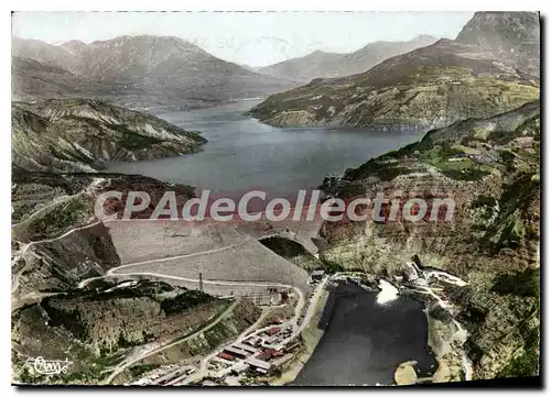 Cartes postales Lac et Barrage de Serre Poncon Htes Alpes Vue generale