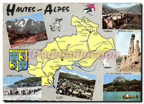 Ansichtskarte AK Departement des Hautes Alpes le Departement faisait partie de l'ancienne province du Dauphine