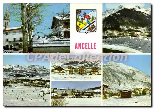 Ansichtskarte AK les Hautes Alpes Ancelle la Station sous la neige Serre Borel les Chalets