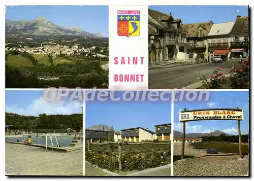 Ansichtskarte AK Les Hautes Alpes le Champsaur St Bonnet Piscine les Gifes Equitation