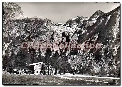 Cartes postales Chalet du Pre de Madame Carle et le Glacier Blanc