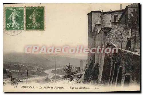 Ansichtskarte AK Aubenas La Vallee de l'Ardeche Vue des Remparts