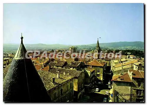 Cartes postales Aubenas Ardeche Vue generale la Grande Rue