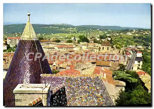 Ansichtskarte AK Aubenas Ardeche Vue generale Chemin des fontaines route d'Aubenas