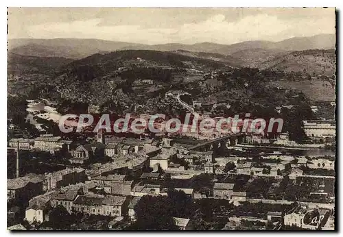 Ansichtskarte AK L'Ardeche Pittoresque Aubenas Vue generale prise de la Terrasse