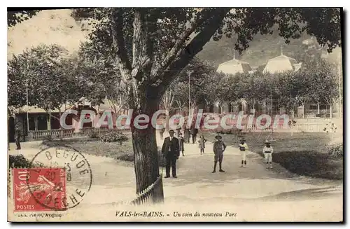 Cartes postales Vals les Bains un coin du nouveau Parc