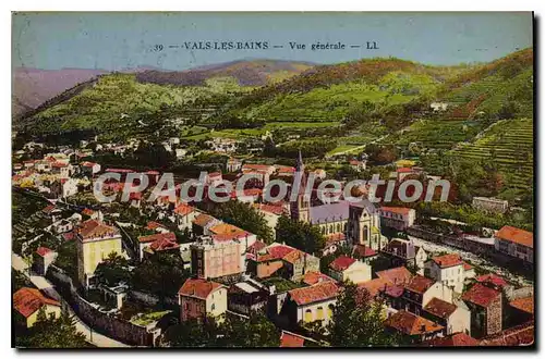 Cartes postales Vals les Bains Vue generale