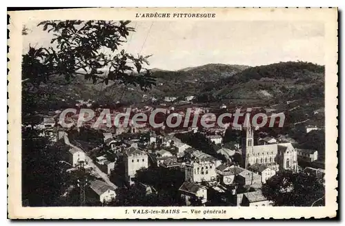 Cartes postales Vals les Bains Vue generale