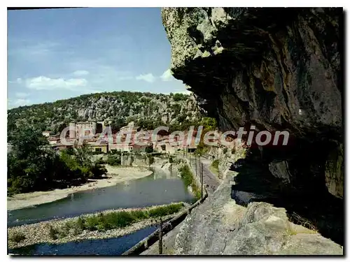 Ansichtskarte AK Ardeche Pittoresque Vue generale de Vogue sur les Bords de l'Ardeche