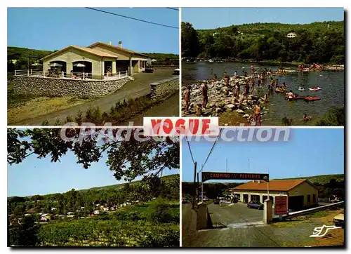 Cartes postales L'Ardeche Touristique Vogue le Camping des Peupliers
