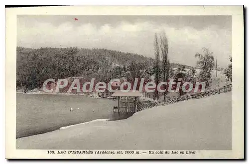 Ansichtskarte AK Lac d'Issarles Ardeche un coin du Lac en hiver