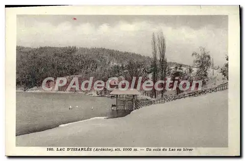 Cartes postales Lac d'Issarles Ardeche un coin du Lac en hiver