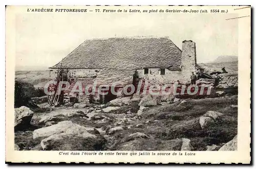 Ansichtskarte AK L'Ardeche Pittoresque Ferme de la Loire au pied du Gerbier de Jonc C'et dans l'ecurie de cette f