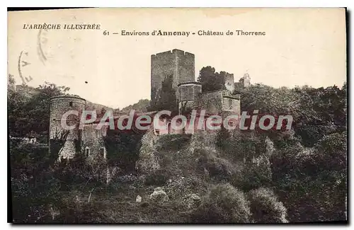 Ansichtskarte AK L'Ardeche Illustree Environs d'Annonay Chateau de Thorrenc